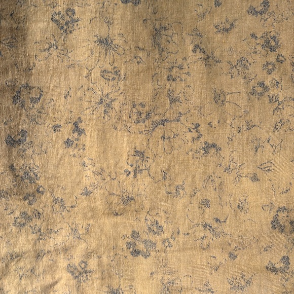 Cut Loose Boxy Linen Mustard Top, S - Picture 3 of 4